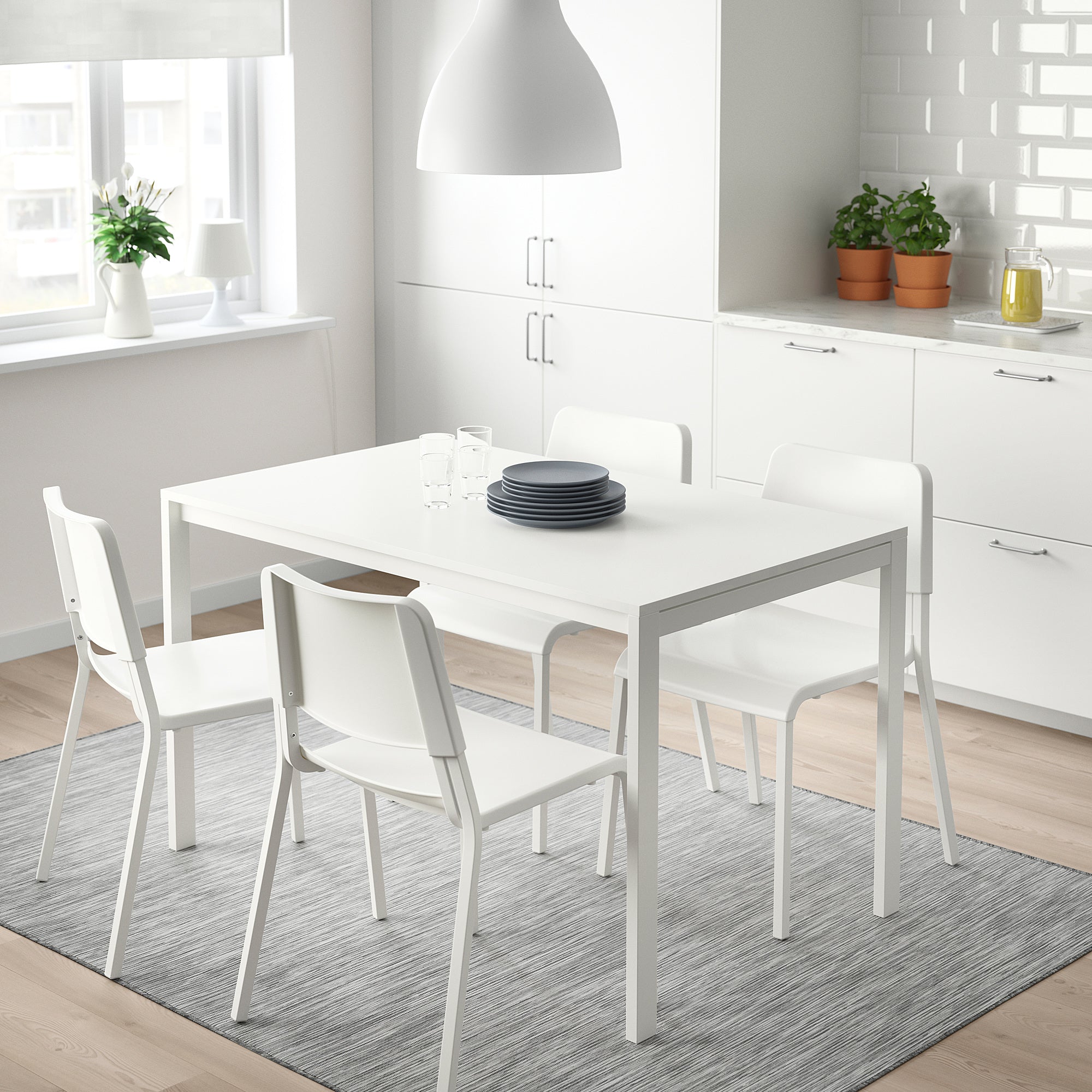 IKEA MELLTORP TEODORES Dining Set 4 1 miscexpress