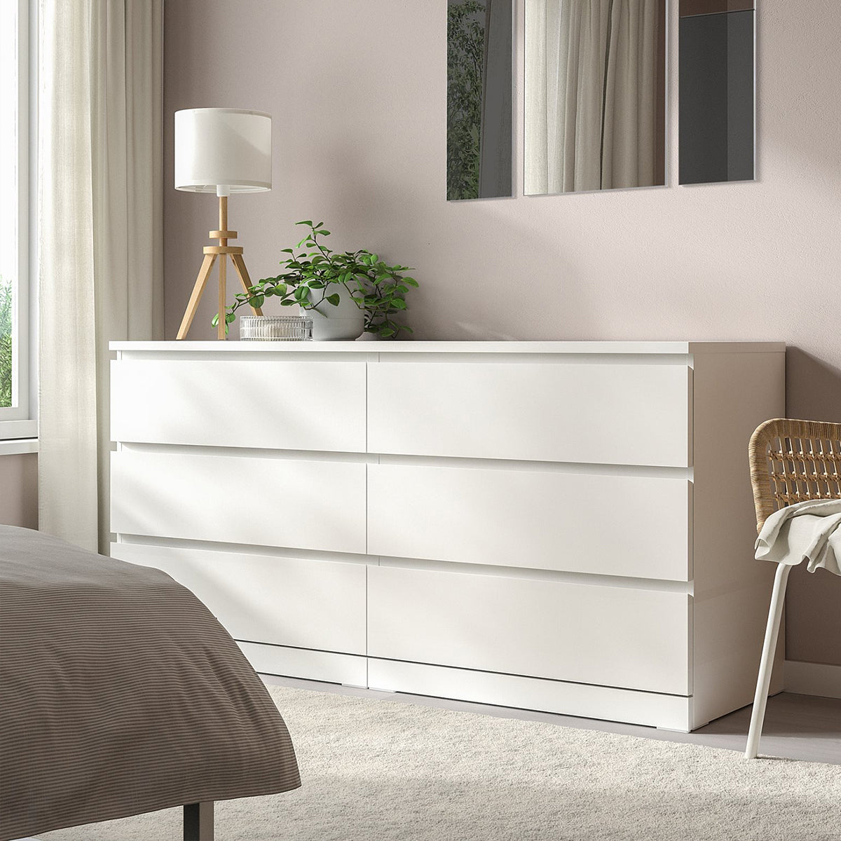 ikea malm six drawer dresser 6-drawer Dresser, Black Our safety feature Anchor and unlock enhances the safety of your chest of drawers by significantly reducing MALM 6-drawer dresser white, mirror