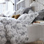 ALVINE KVIST Duvet Cover And Pillowcase, White/Grey, 200x200/50x80 cm