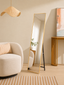 NARA Floor Mirror, Gold, 40x160 cm