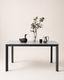 HAYDEN Table, Sintered Stone in Grey Gloss, 120x75 cm