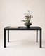HAYDEN Table, Sintered Stone in Matte Black, 120x75 cm