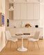 VERA/HARPER Dining Set, White 80 cm (2+1)