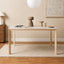 HAYDEN Table, Sintered Stone in Matte Beige, 140x80 cm