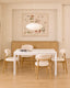 HAYDEN/FREJA Dining Set, Matte White 120 cm (4+1)