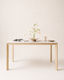 HAYDEN Table, Sintered Stone in Matte Beige, 140x80 cm