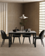 HAYDEN/INGRID Dining Set, Grey Gloss 120 cm (4+1)