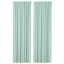 MAJGULL Room darkening curtains, 1 pair, light green, 145x250 cm