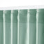 MAJGULL Room Darkening Curtains, 1 Pair, Light Green, 145x250 cm