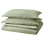 ÄNGSLILJA grey-green duvet cover set, folded