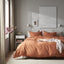 ÄNGSLILJA red-brown bedding in bedroom