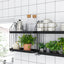 APOTEKARE Wall Shelf, Black, 50x52 cm