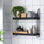 APOTEKARE Wall Shelf, Black, 50x52 cm
