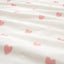 BARNDRÖM Duvet Cover and Pillowcase, Heart Pattern White/Pink, (Single)