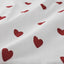 BARNDRÖM red hearts fabric detail