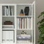 BILLY / OXBERG Bookcase with Panel/Glass Doors, 80x30x202 cm