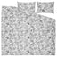 BROKDRACENA Duvet Cover and 2 Pillowcases, White/Black