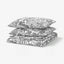 BROKDRACENA Duvet Cover and 2 Pillowcases, White/Black