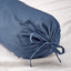 DVALA blue bolster case tied ends