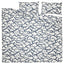 EKPURPURMAL Duvet Cover and 2 Pillowcases, White Blue/Cloud
