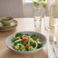 FÄRGKLAR Deep Plate, Matt Light Grey - salad serving