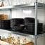 FÄRGKLAR Plate Set (4 pcs.) Matt Dark Grey, 26 cm