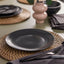 FÄRGKLAR Plate Set (4 pcs.) Matt Dark Grey, 26 cm