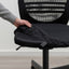 FLINTAN Office Chair with Armrests, Black