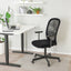 FLINTAN Office Chair with Armrests, Black