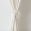 FÖNSTERBOMAL Magnetic Curtain Tie-Back, Beige/White