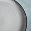 GLADELIG grey plate close-up reactive glaze