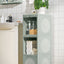 IVÖSJÖN Cabinet With Doors, Green, 33x34x99 cm — view 3
