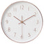 JÄNKIG white wall clock with copper numbers