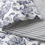 JUNIMAGNOLIA white/dark blue, floral block-print side