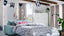 JUNIMAGNOLIA white/dark blue bedding, styled