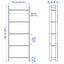 LAIVA Bookcase, black-brown