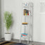 LERBERG white shelf with books and plant