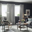 MAJGULL Room darkening curtains, light grey, 145x250 cm