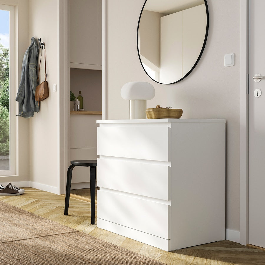 ikea malm 3 drawer dresser IKEA MALM Chest of 3 Drawers – miscexpress