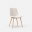 Harper Dining Chair, Upholstered Linen Fabric, Beige