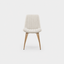 HARPER beige dining chair, side view