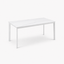 HAYDEN Table, Sintered Stone in Matte White, 120x75 cm