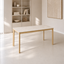 HAYDEN Table, Sintered Stone in Matte Beige, 140x80 cm