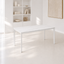HAYDEN Table, Sintered Stone in Matte White, 120x75 cm