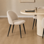 Ingrid Dining Chair, Upholstered Linen Fabric, Beige