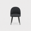 INGRID black dining chair, side view