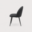 INGRID black dining chair, rear view