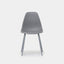 JENNA grey dining chair, angled view