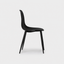 JENNA black dining chair, rear view