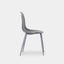 JENNA grey dining chair, seat detail